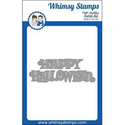 Whimsy Stamps Denise Lynn and Deb Davis Die - Happy Halloween Word